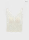 Diet V-neck Lace Sleeveless (Built-in Cap)