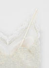 Diet V-neck Lace Sleeveless (Built-in Cap)