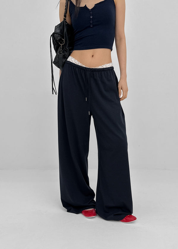 [MADE] Pompo Cooling Wide Elastic Waist Pants (Set Available)