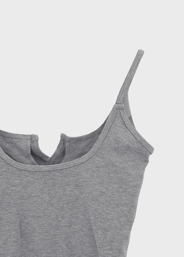 Carmen Button Crop Sleeveless (Built-in Cap)