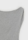 Diez Asymmetrical Off-shoulder Short Sleeve Tee
