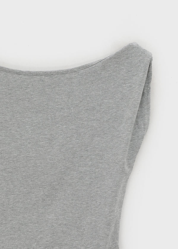 Diez Asymmetrical Off-shoulder Short Sleeve Tee