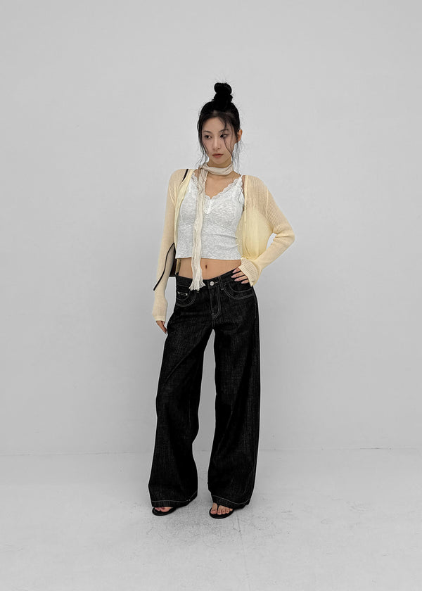 Rix V-neck Ribbed Summer Cardigan