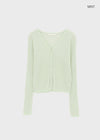 Rix V-neck Ribbed Summer Cardigan