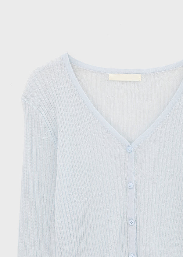 Rix V-neck Ribbed Summer Cardigan