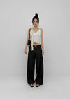 Diet V-neck Lace Sleeveless (Built-in Cap)