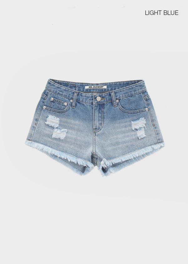 [MADE] Tata Distressed Denim Shorts