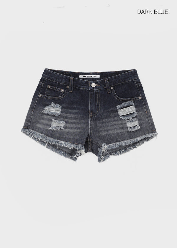 [MADE] Tata Distressed Denim Shorts