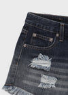 [MADE] Tata Distressed Denim Shorts