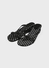 Muaze Dot Wedge Heel Flip-flops