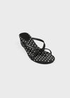 Muaze Dot Wedge Heel Flip-flops