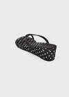 Muaze Dot Wedge Heel Flip-flops