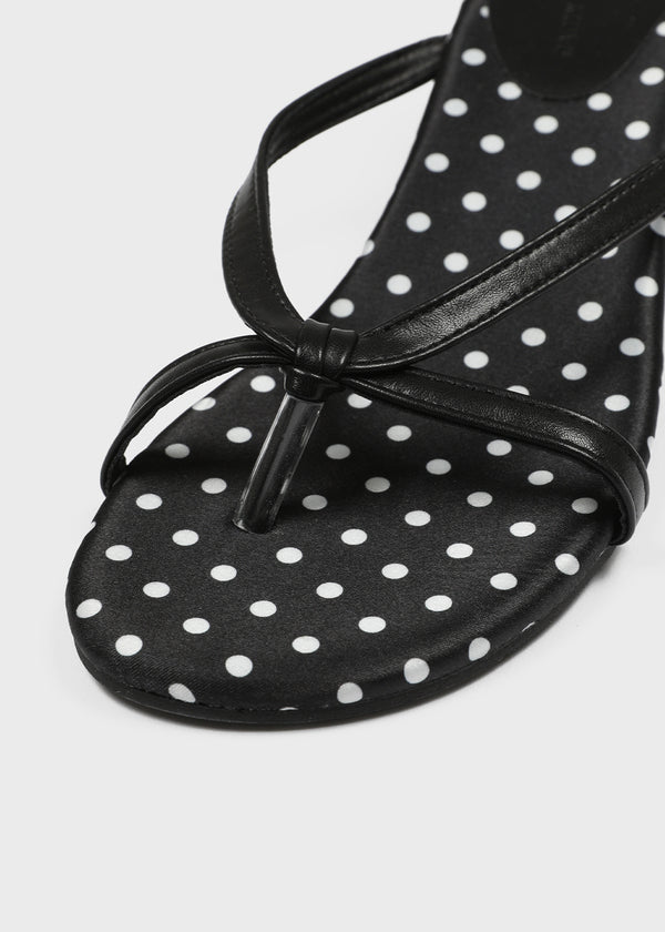 Muaze Dot Wedge Heel Flip-flops