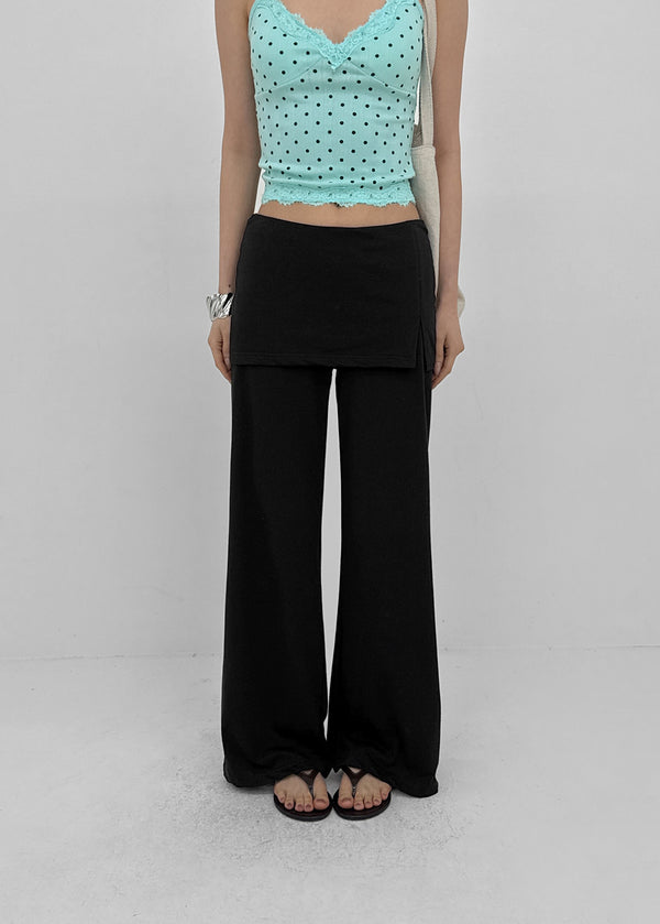 [MADE] Pompo Cooling Slit Skirt Pants (Set Available)