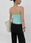 Riviera Dot Lace Sleeveless (Built-in Cap)