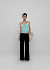 Riviera Dot Lace Sleeveless (Built-in Cap)