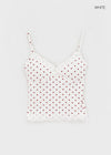 Riviera Dot Lace Sleeveless (Built-in Cap)
