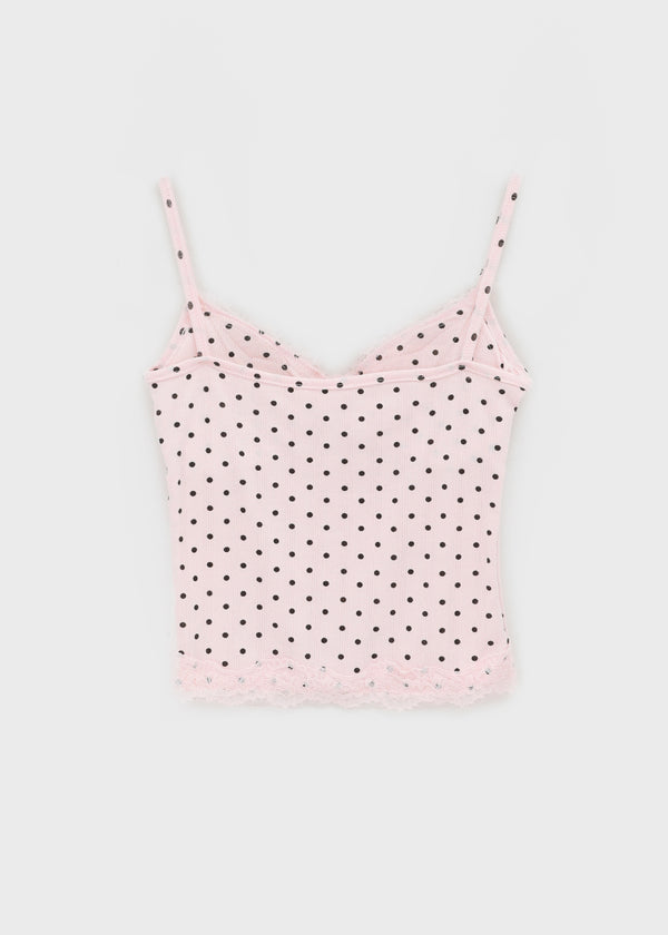 Riviera Dot Lace Sleeveless (Built-in Cap)