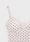 Riviera Dot Lace Sleeveless (Built-in Cap)