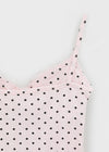 Riviera Dot Lace Sleeveless (Built-in Cap)