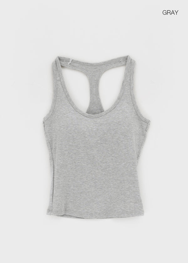 Yenfel Mango U-neck Sleeveless (Built-in Cap)