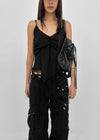 Shelver Lace Frill Sleeveless Blouse
