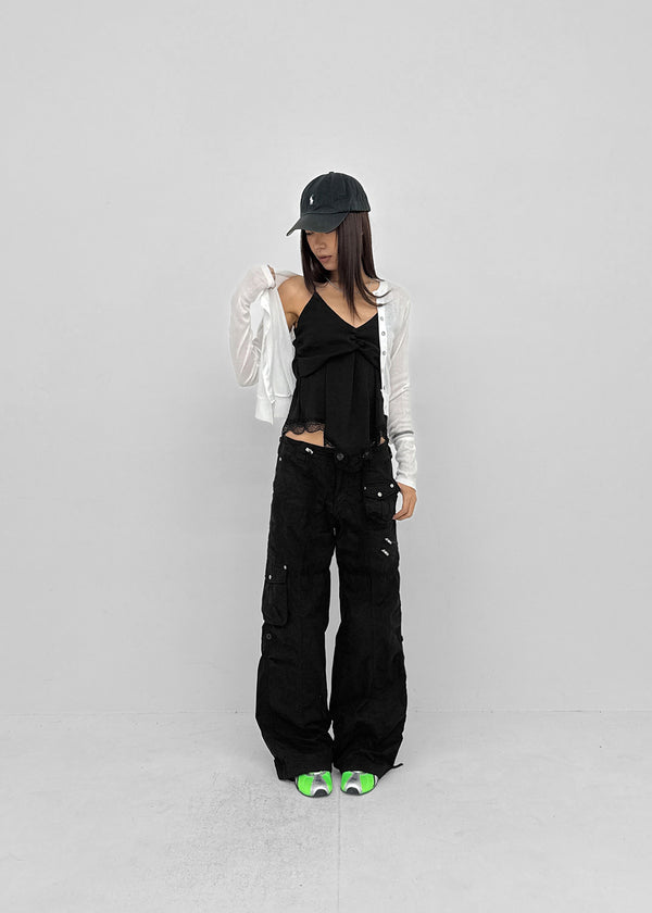 Tianjin Ribbed Asymmetrical Summer Cardigan
