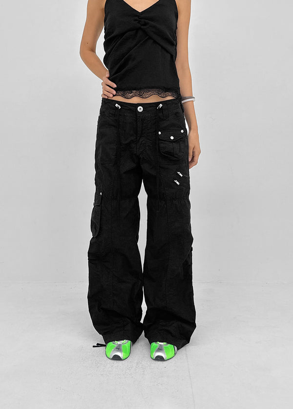 Chokin Multi-pocket Cargo Cotton Pants