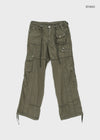 Chokin Multi-pocket Cargo Cotton Pants