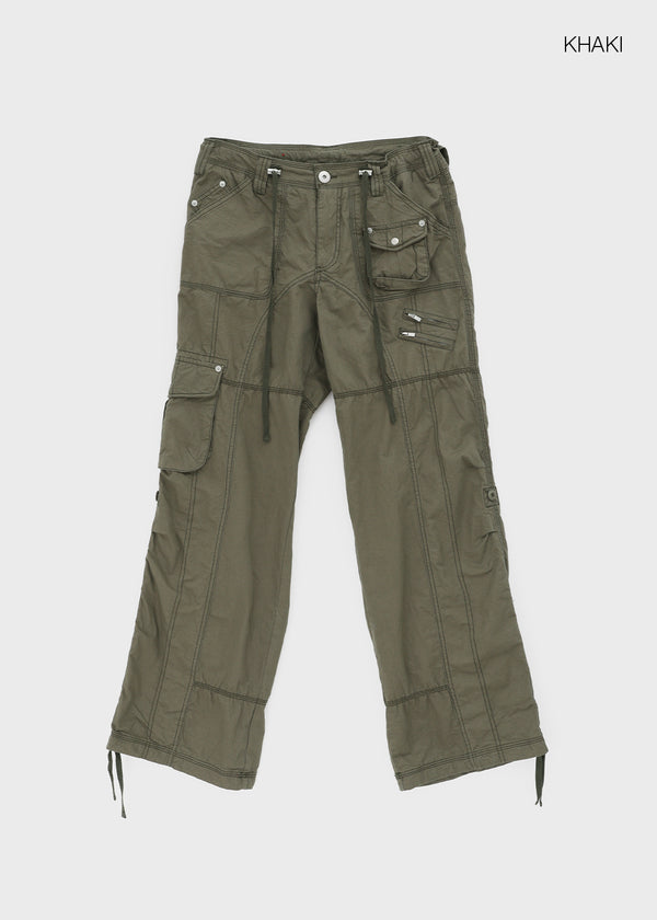 Chokin Multi-pocket Cargo Cotton Pants