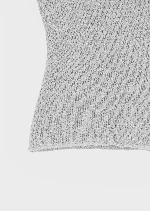 [MADE] Yuti Keyhole Cap Sleeve Short Sleeve Knit Top