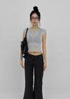 Quartz Striped Cropped Capri Pants