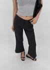 Quartz Striped Cropped Capri Pants