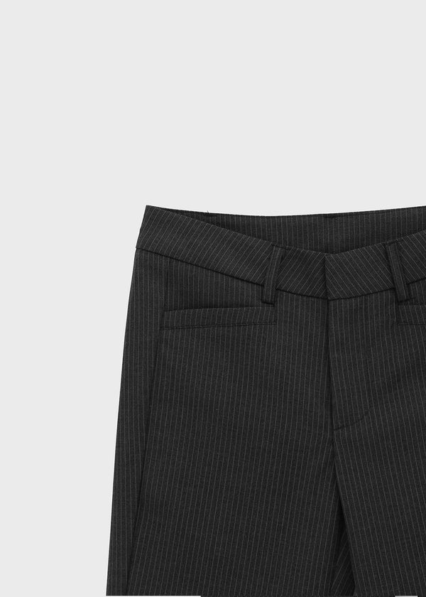 Quartz Striped Cropped Capri Pants