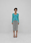 Zings Striped Midi Skirt