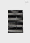 Zings Striped Midi Skirt