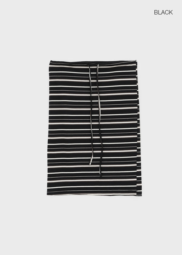 Zings Striped Midi Skirt