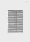 Zings Striped Midi Skirt