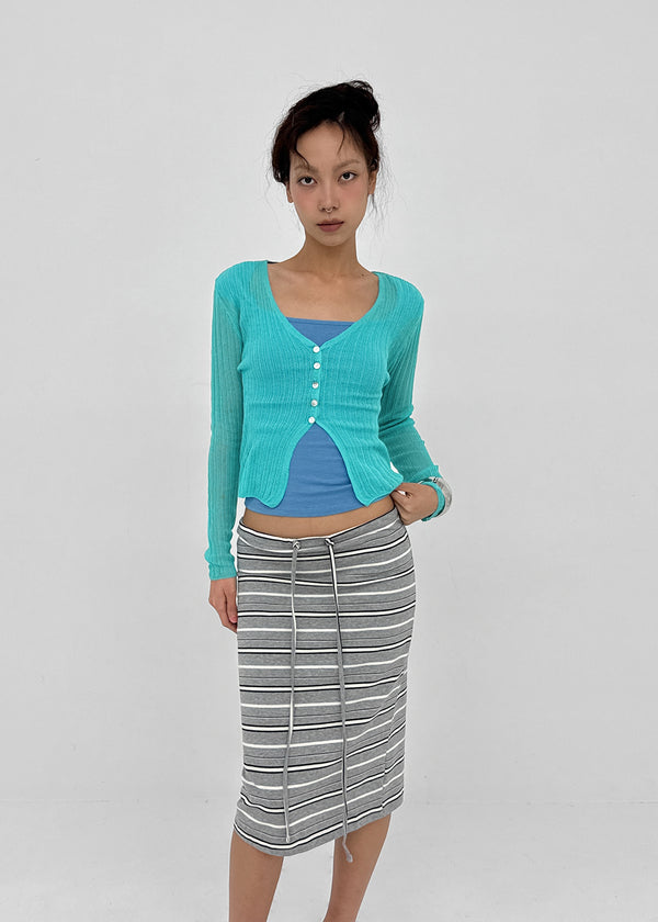 [MADE] Daychi Square Neck Cap Sleeve Short Sleeve Top