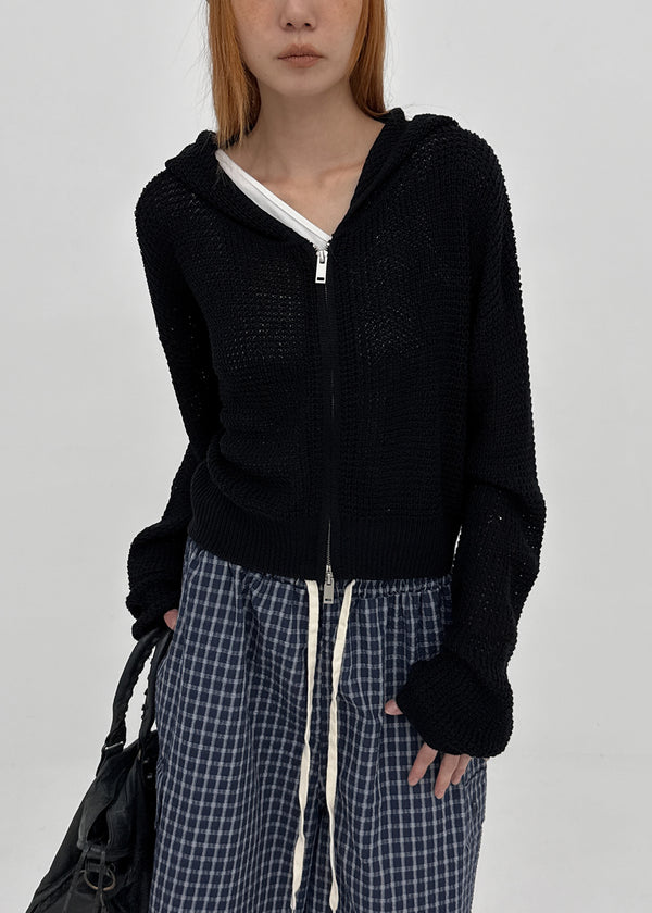 [MADE] Veilun Summer Knit Hood Zip-Up