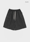 (UNISEX) Randu Check Bermuda Elastic Pants