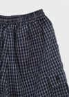 (UNISEX) Randu Check Bermuda Elastic Pants