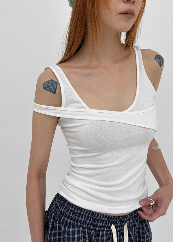 Charoli Strap Sleeveless Top