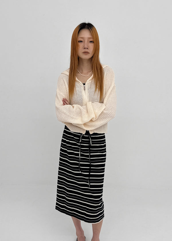[MADE] Veilun Summer Knit Hood Zip-Up