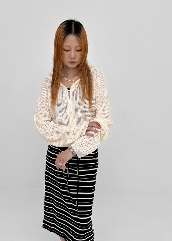 [MADE] Veilun Summer Knit Hood Zip-Up