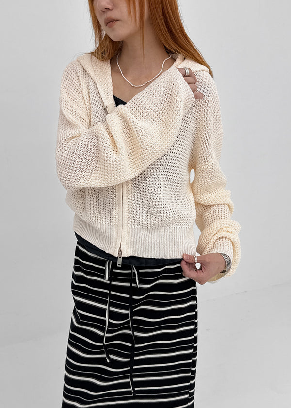 [MADE] Veilun Summer Knit Hood Zip-Up