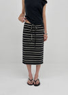 Zings Striped Midi Skirt
