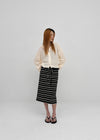 Zings Striped Midi Skirt