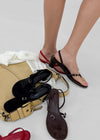 Tupini Buckle Flip-flop Heels