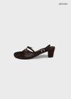 Tupini Buckle Flip-flop Heels